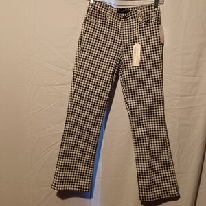 🌽 Sanctuary Denim NWT Black & White Gingham Pants – Size 26 Waist